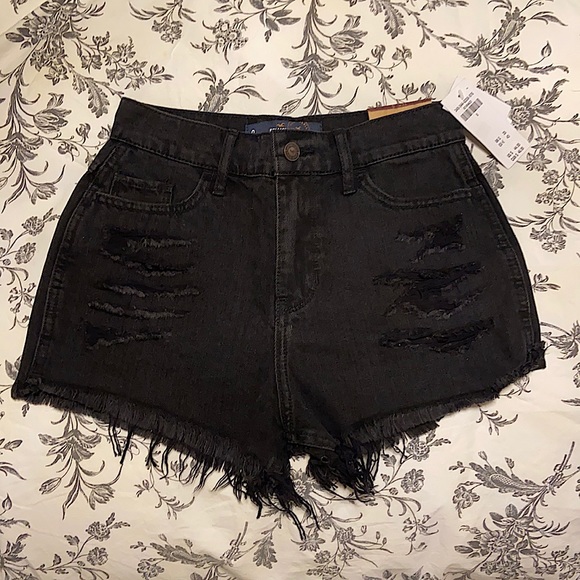 Black Hollister short short high-rise - Picture 1 of 3